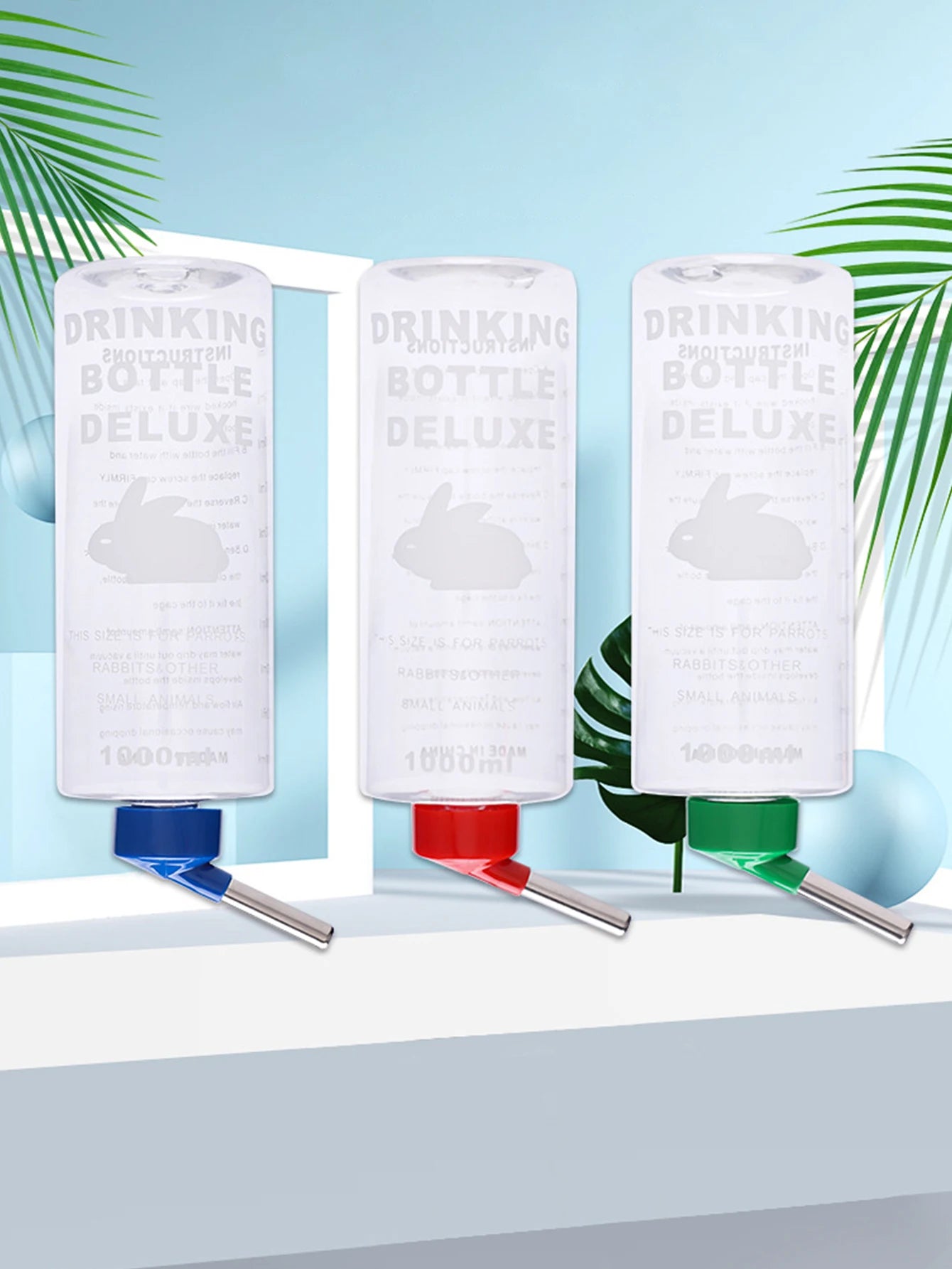 1 PC 1000ml Random Color Small Animals Drinker