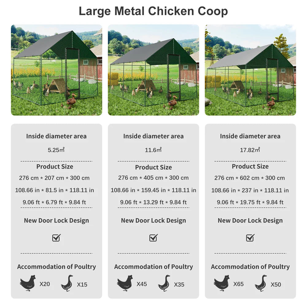 Heavy Duty Upgrade Outdoor Chicken Coop