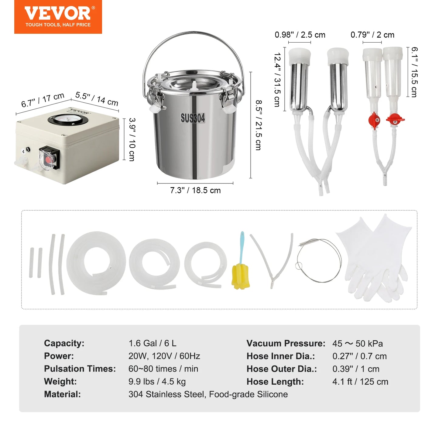 VEVOR Goat Milking Machine