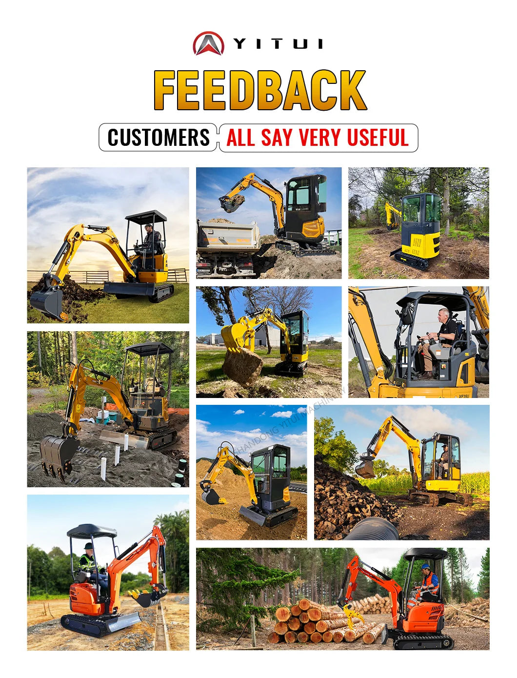 CE Epa Euro 5 Customized Mini Digger