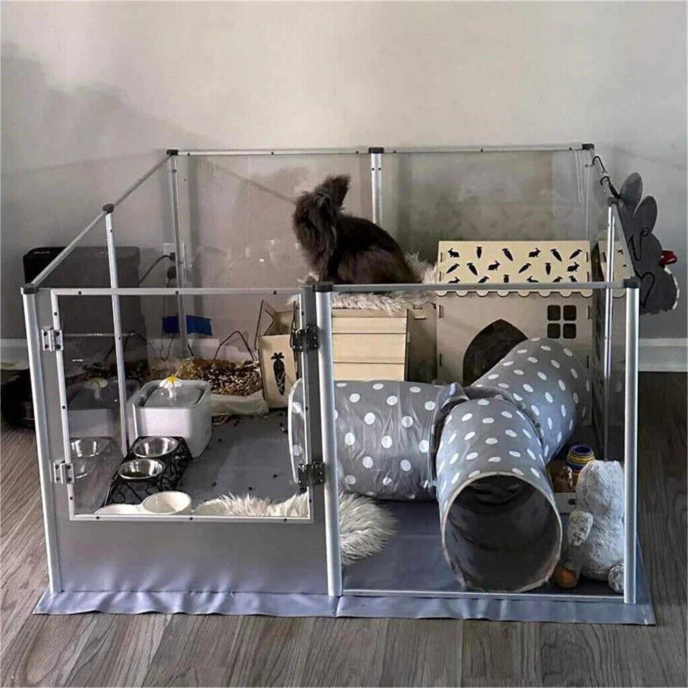 1Pc Large Acrylic Dog Playpen Cage