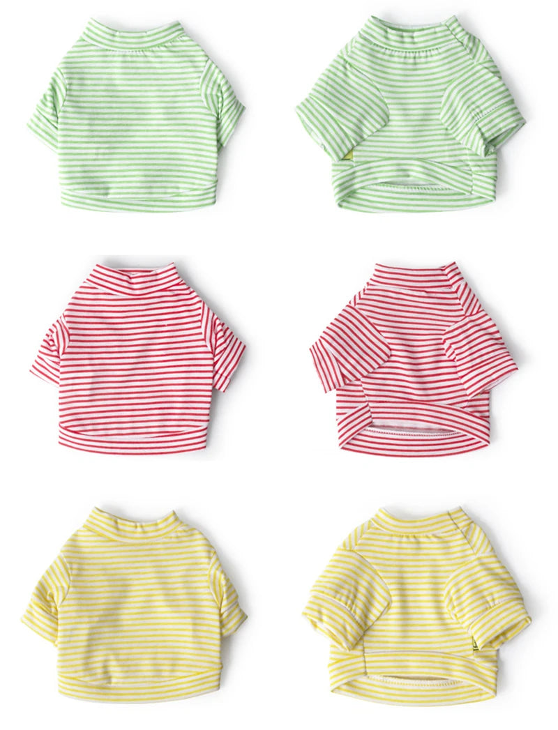 Cute Stripe Pet Cat Vest Shirt