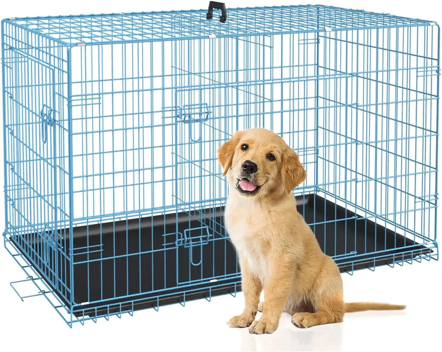 BestPet 48 inch Foldable Metal Dog Crate