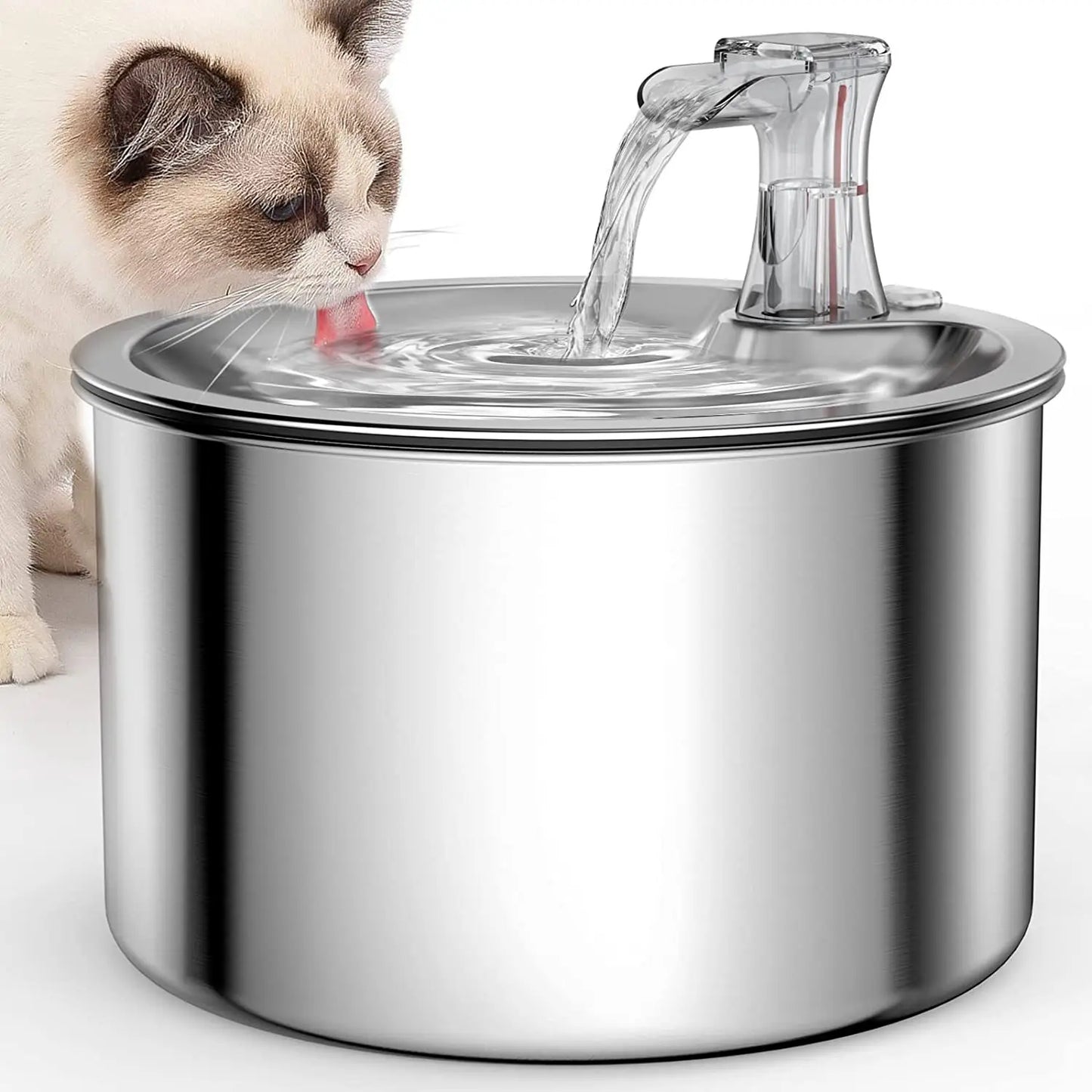 2L fully stainless steel pet water dispenser
