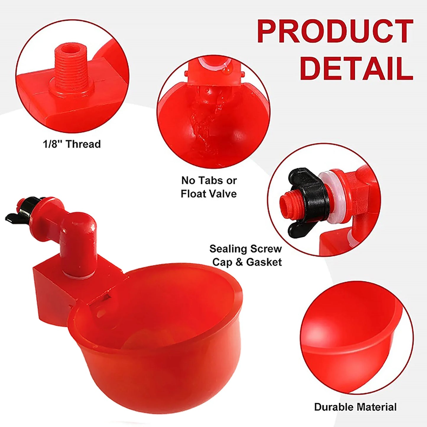 36-1PCS Chicken Drinking Cup