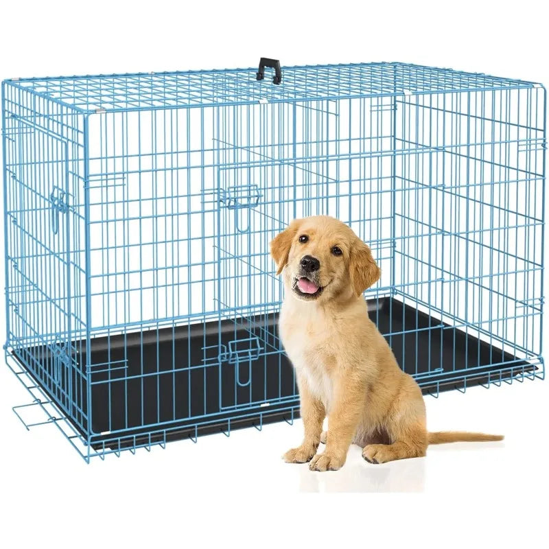 BestPet 48 inch Foldable Metal Dog Crate