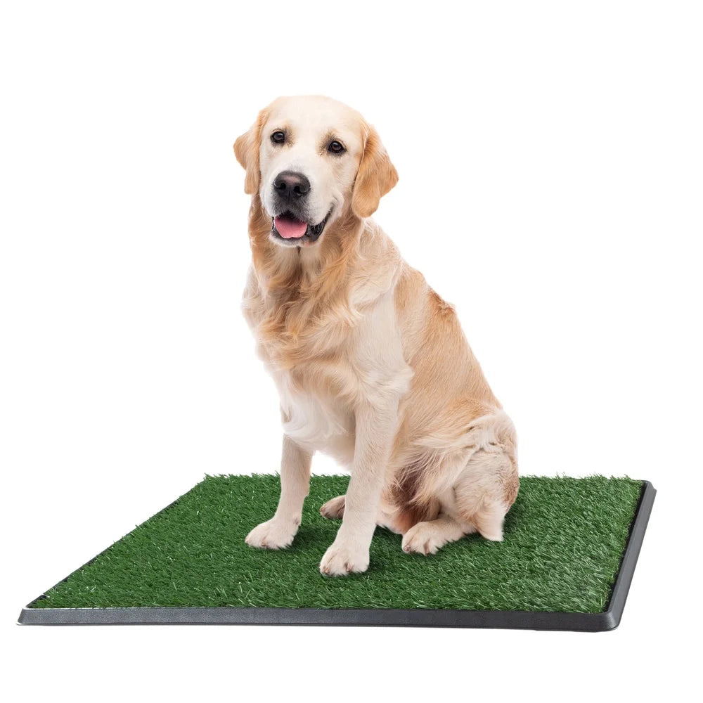 Set of 3 Washable Replacement Turf Grass Pee Pads Dogs Portable Heavy Duty Pet Training Easy Clean-Up Indoor Outdoor Use