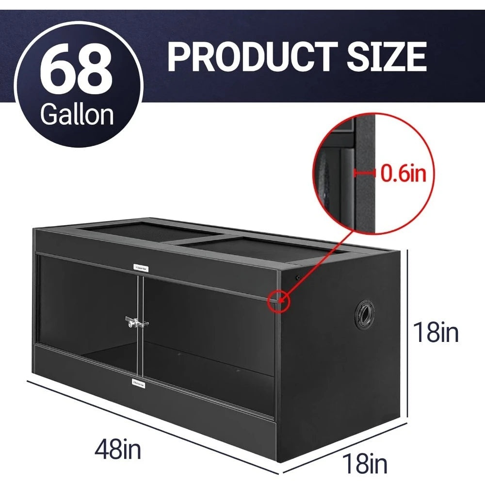 Popular-68 Gallon PVC Reptile Terrariums