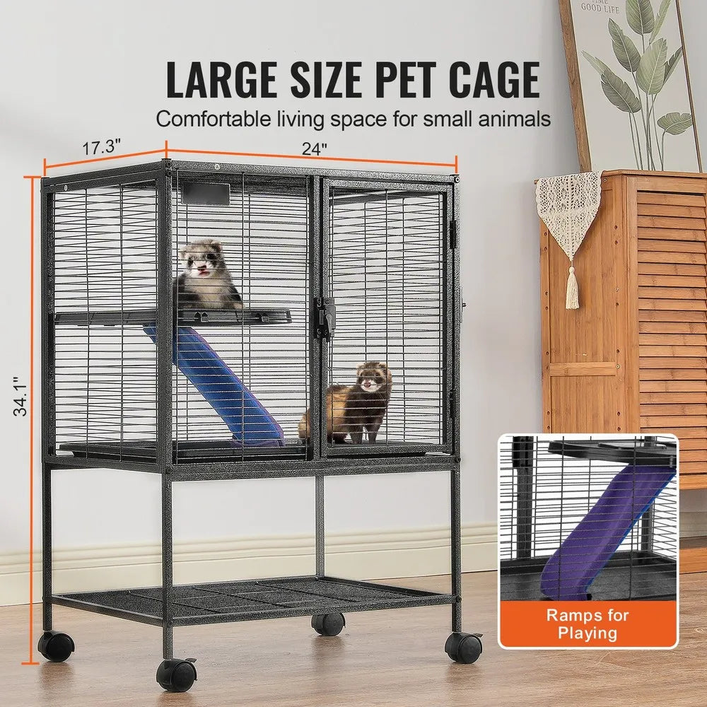 34" Metal Small Animal Cage