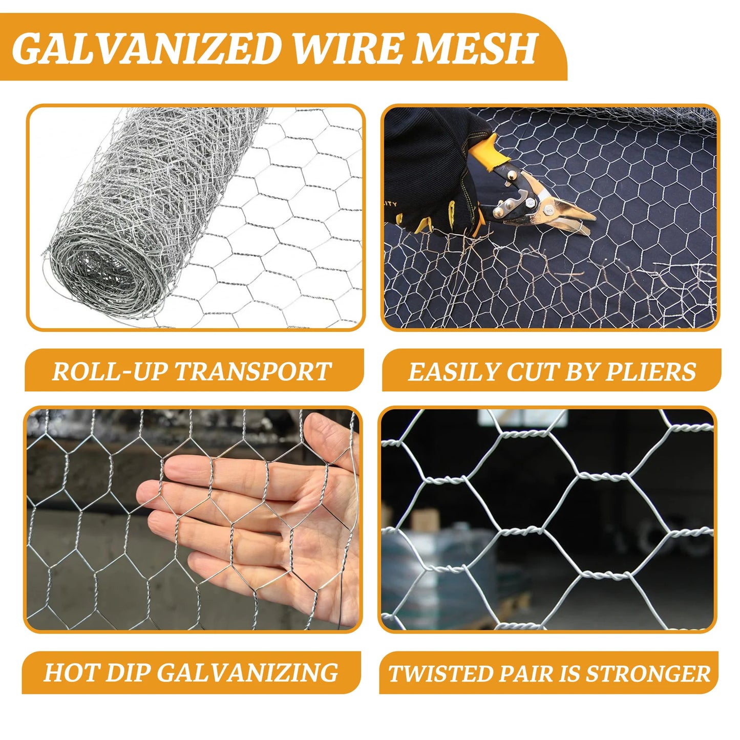High-Quality Iron Wire Galvanized Hexagonal Wire Mesh