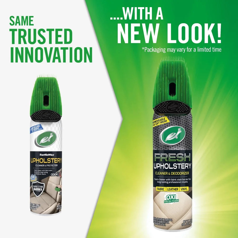 3 Pack Upholstery Cleaner Protector Odor Eliminator with Detachable Scrub Brush Oxy Foam Deep Cleaning Stains and Odors