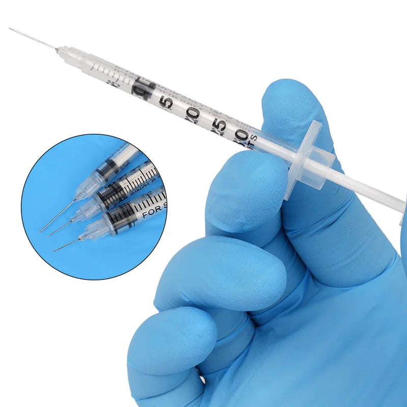 5/10Pcs 0.3/0.5/1ML Disposable Plastic Veterinary Syringe
