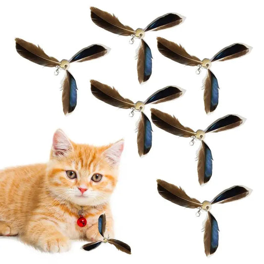 Cat Toys Rotating Cat Feathers Toy