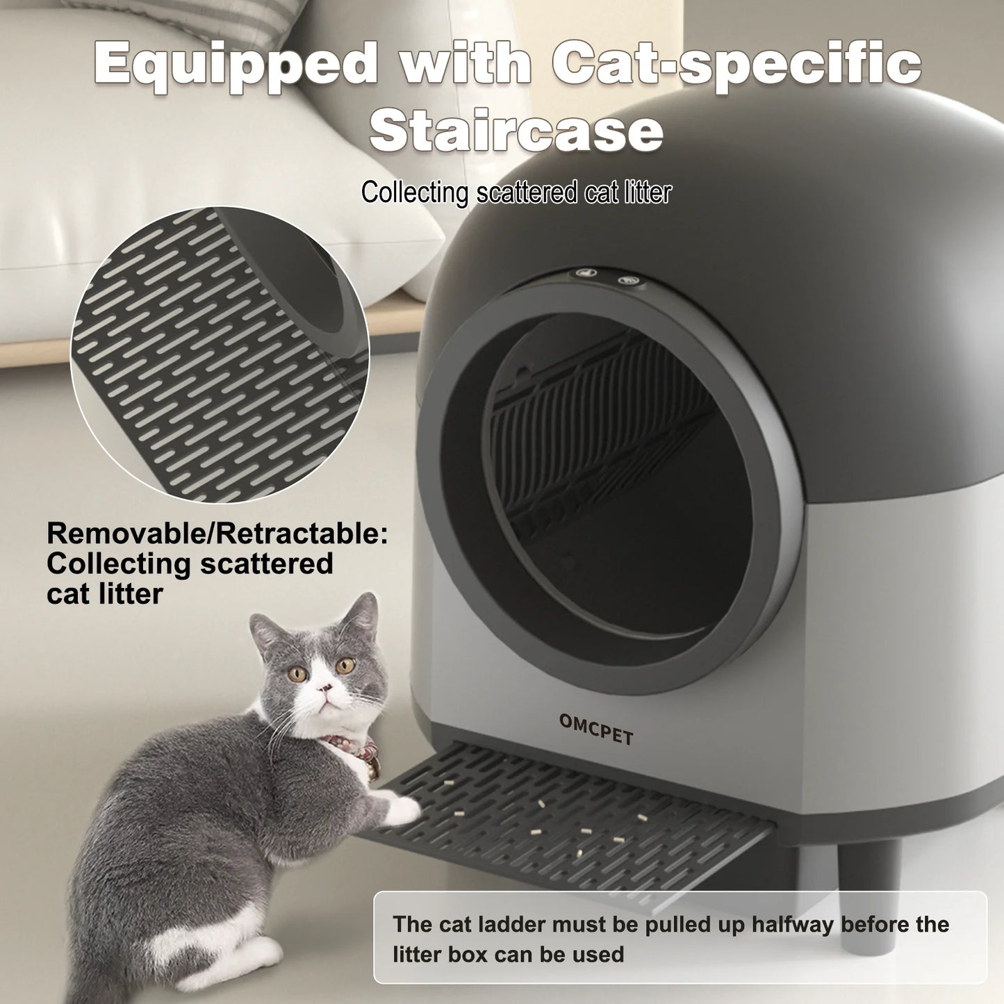 OMCPET Automatic Smart Cat Litter Box