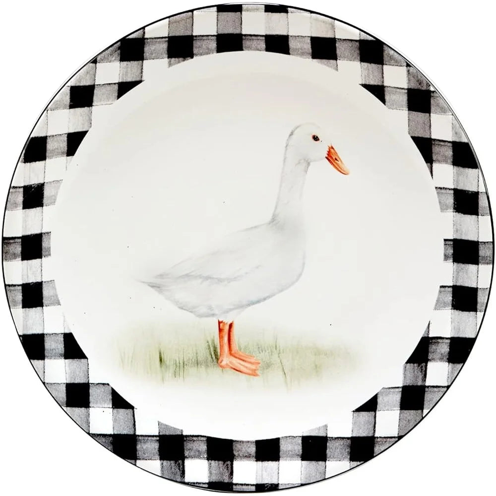 Farm Animal Decorated Salad Dessert Plates