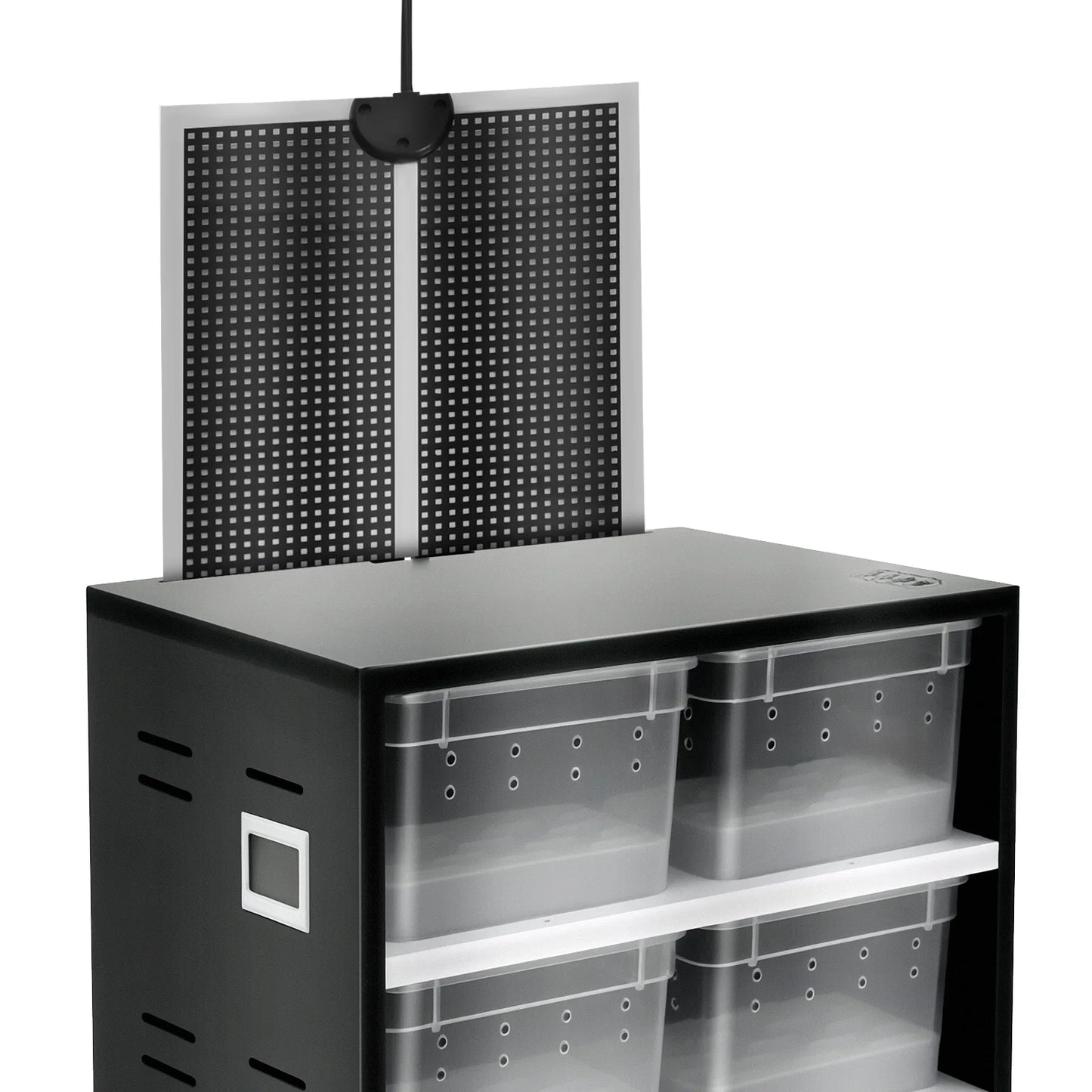 Reptile Breeding Cabinet with 8 Clear Boxes