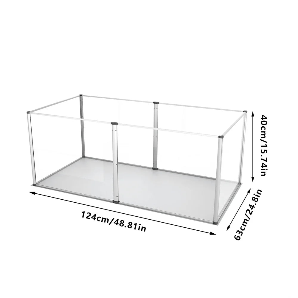 1Pc Large Acrylic Dog Playpen Cage