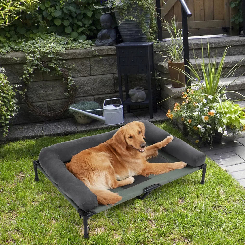 BINGOPAW Outdoor Elevated Dog Bed
