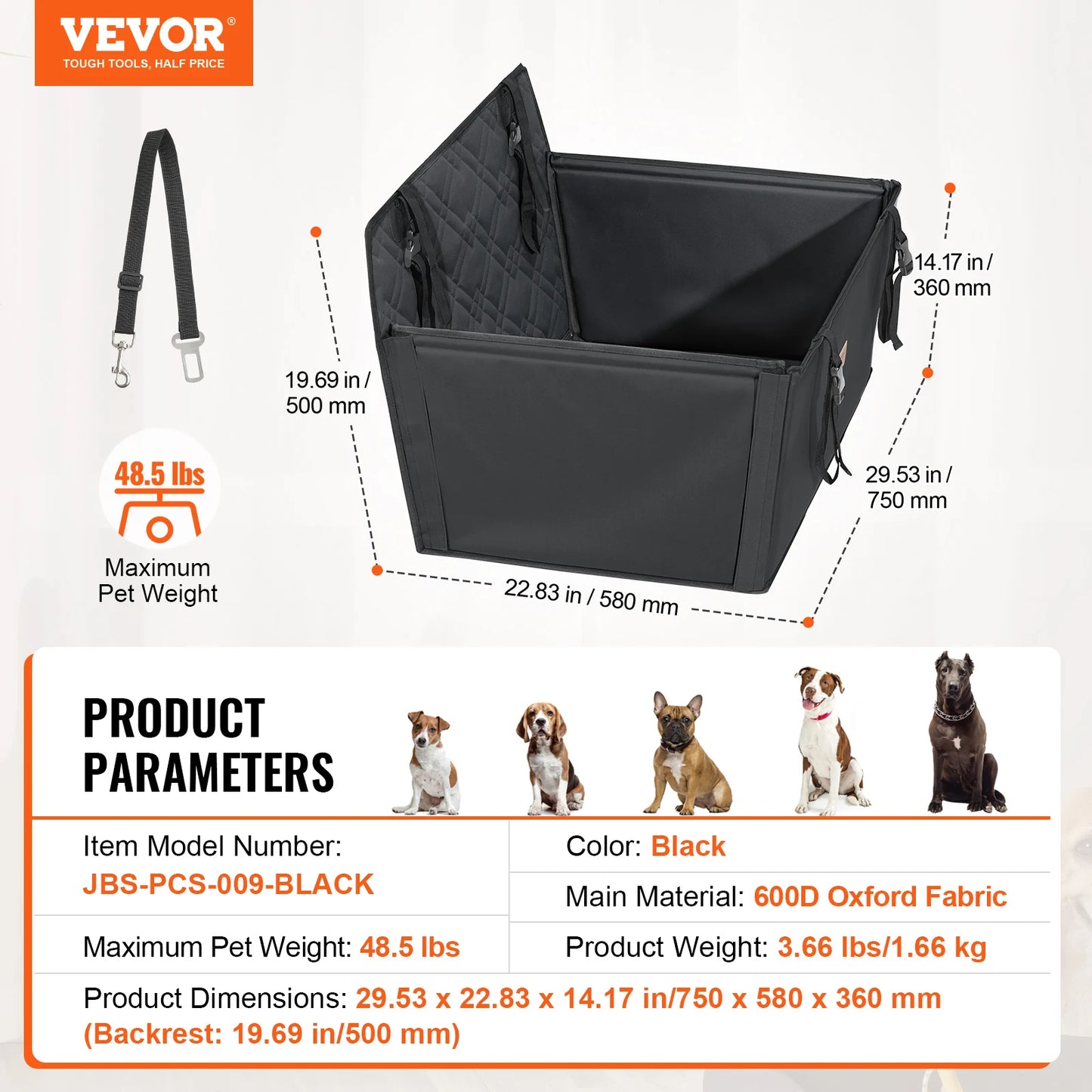 SucceBuy Dog Car Seat