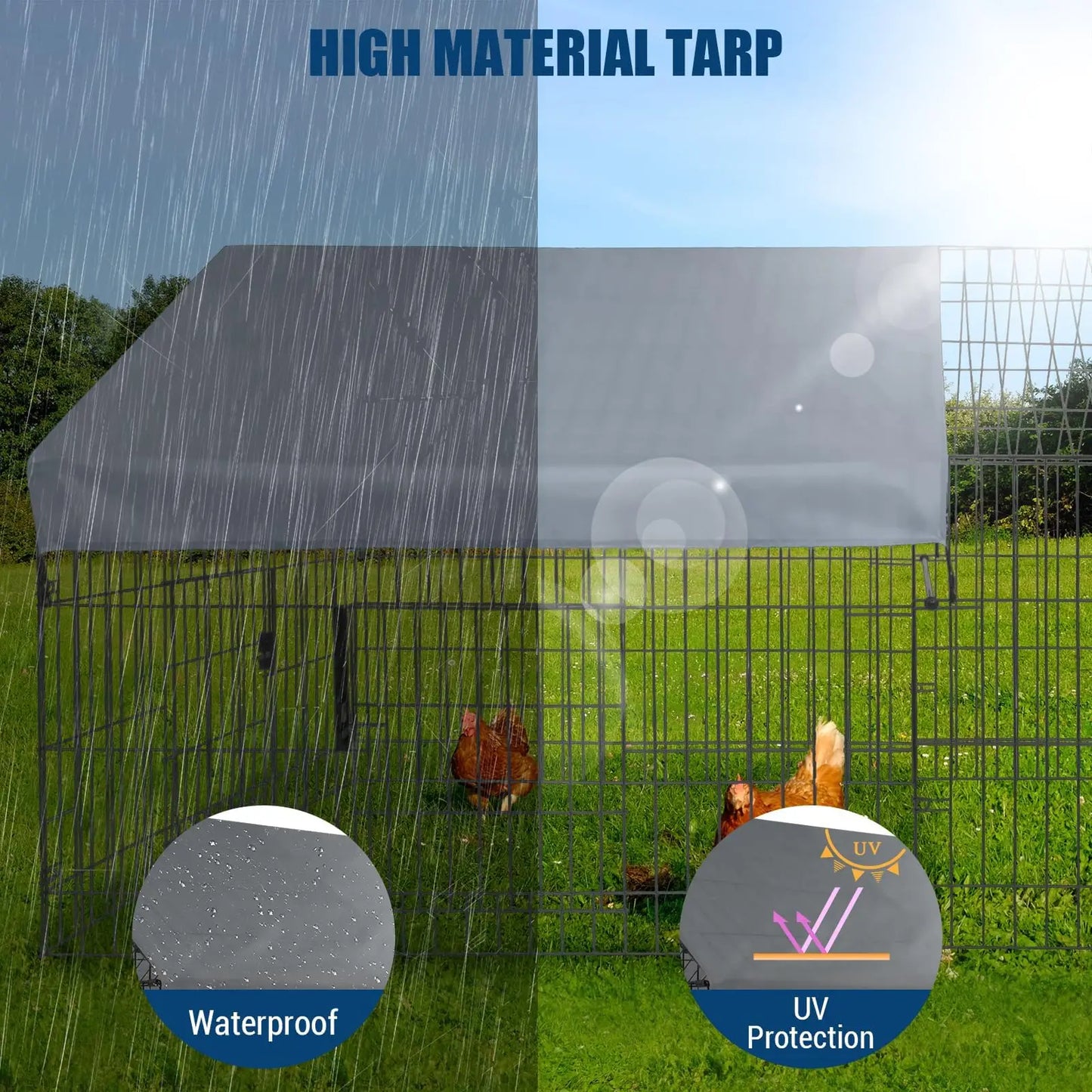 Large Metal Chicken Coop