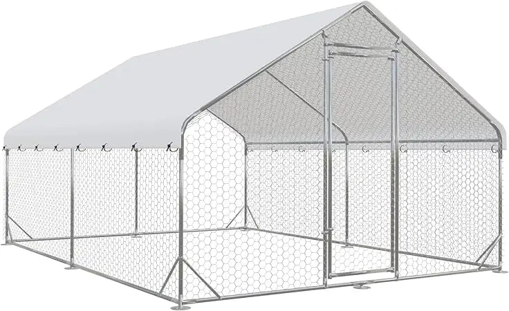 Large Metal Chicken Coop Run