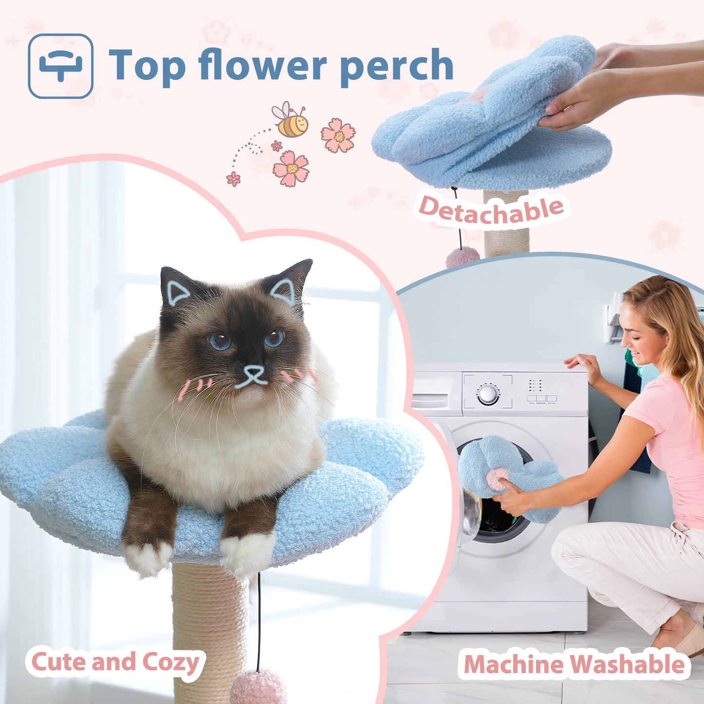 Tree Flower for Small Indoor Cats
