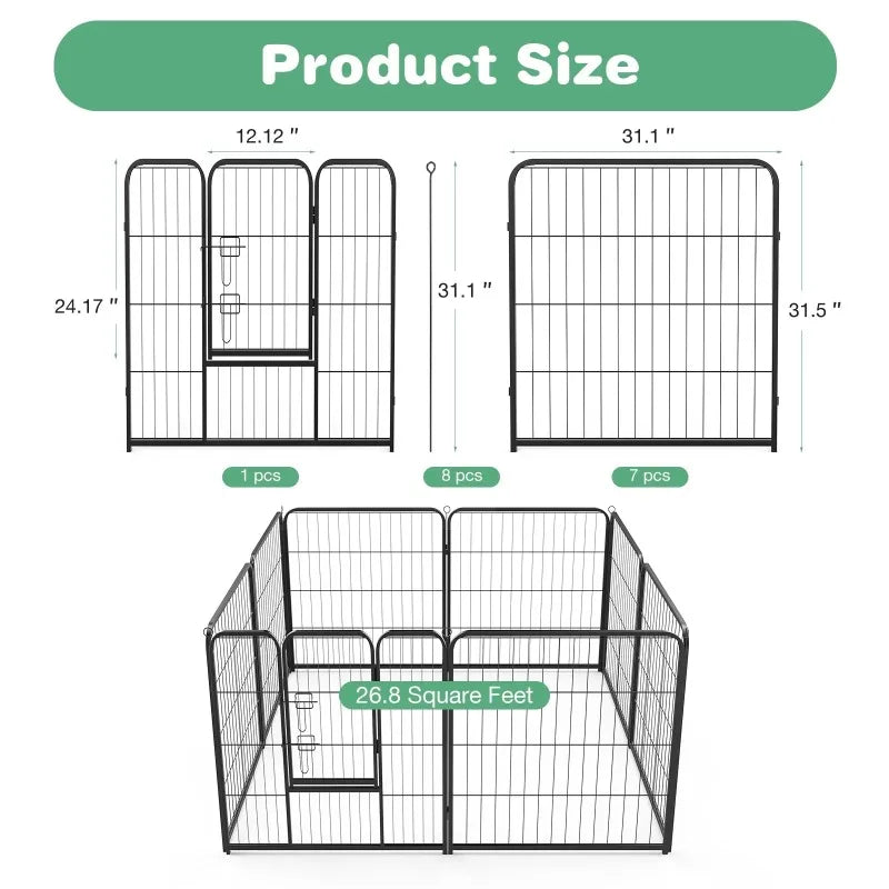 Gianna Metal Dog Playpen