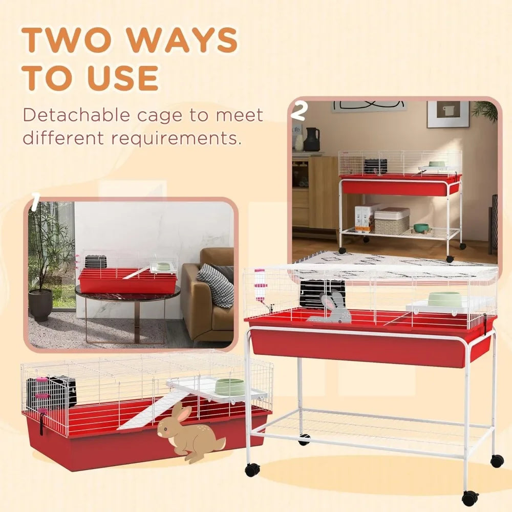 Two-Story Small Animal Cage