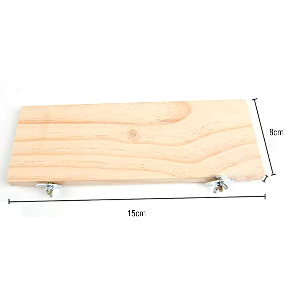 Hamster Platform Pet Parrot Wooden Stand
