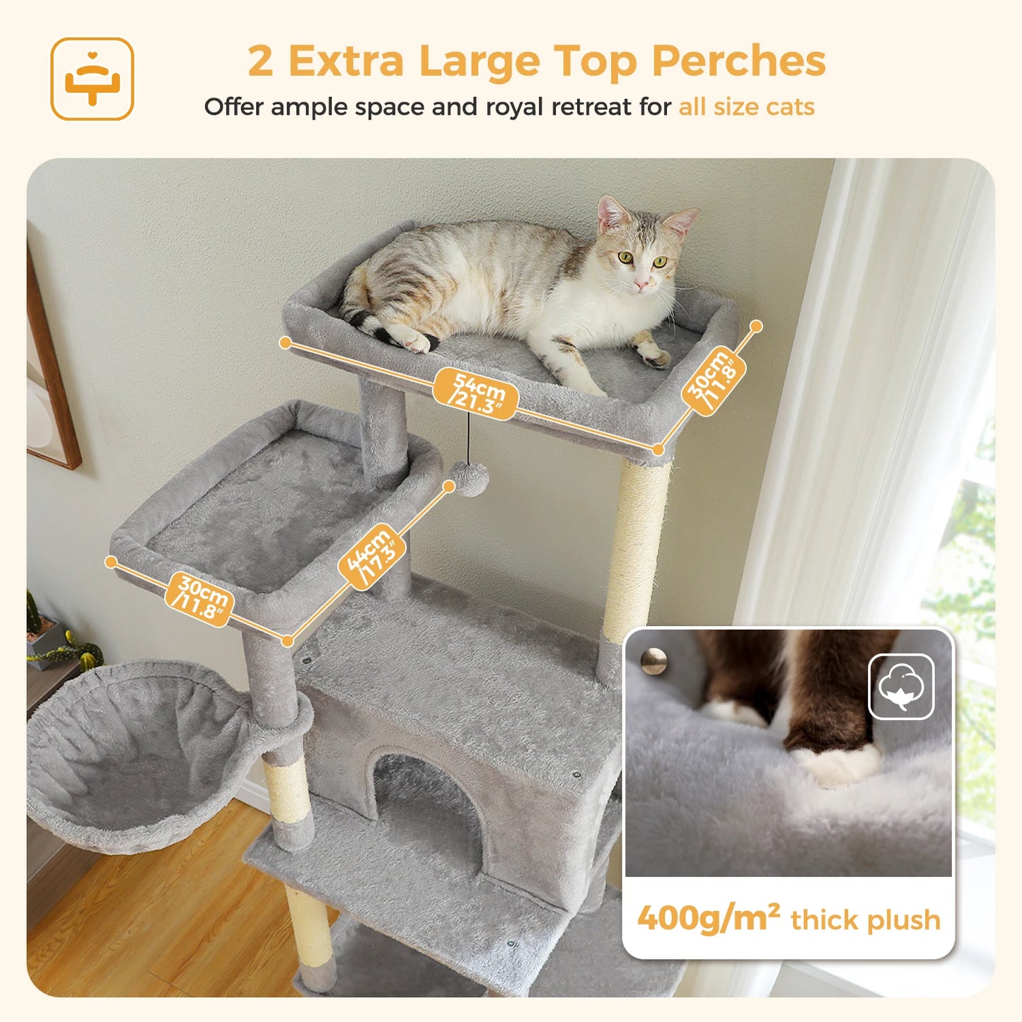 Large Cat Tree for Indoor Cats
