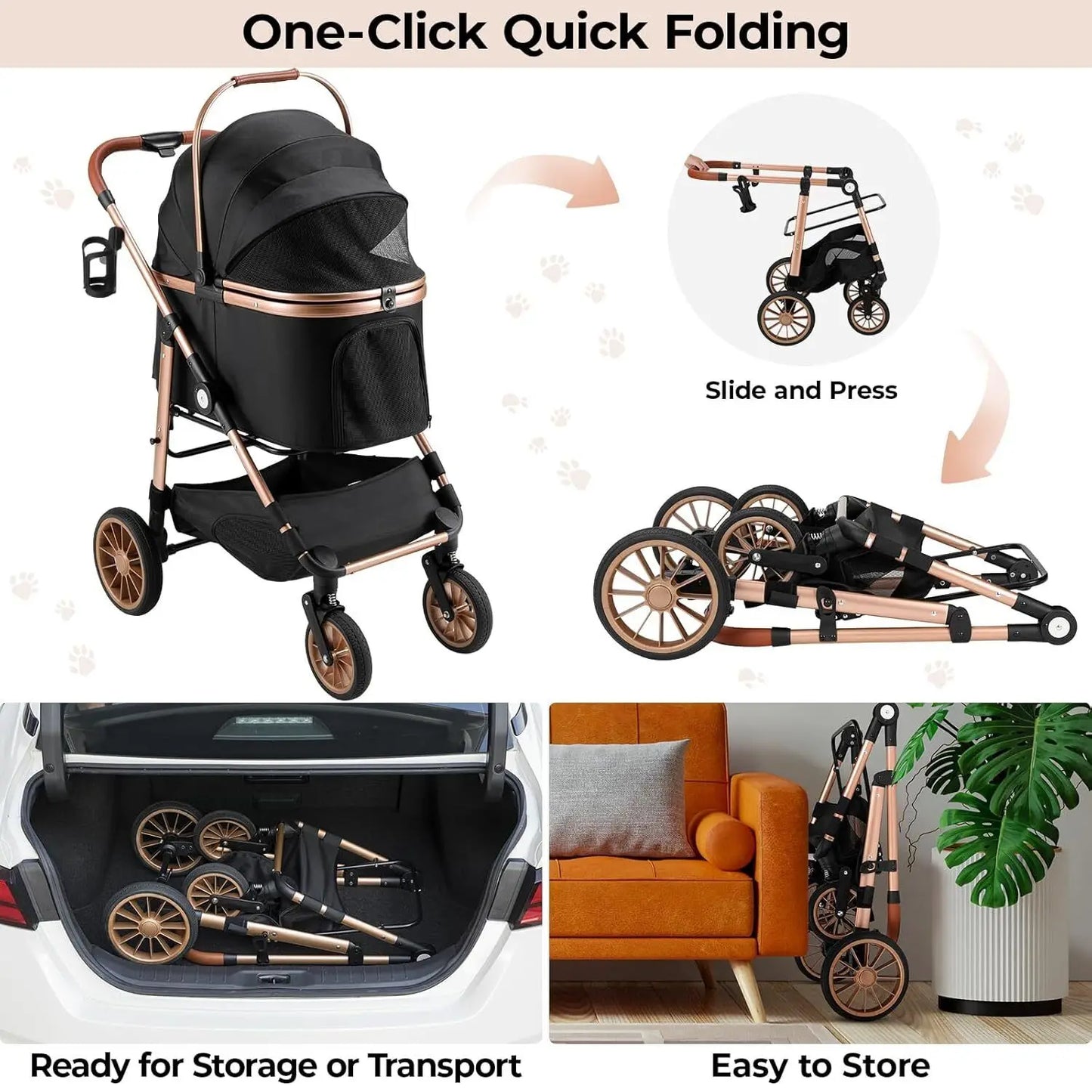Dog Buggy Stroller Box