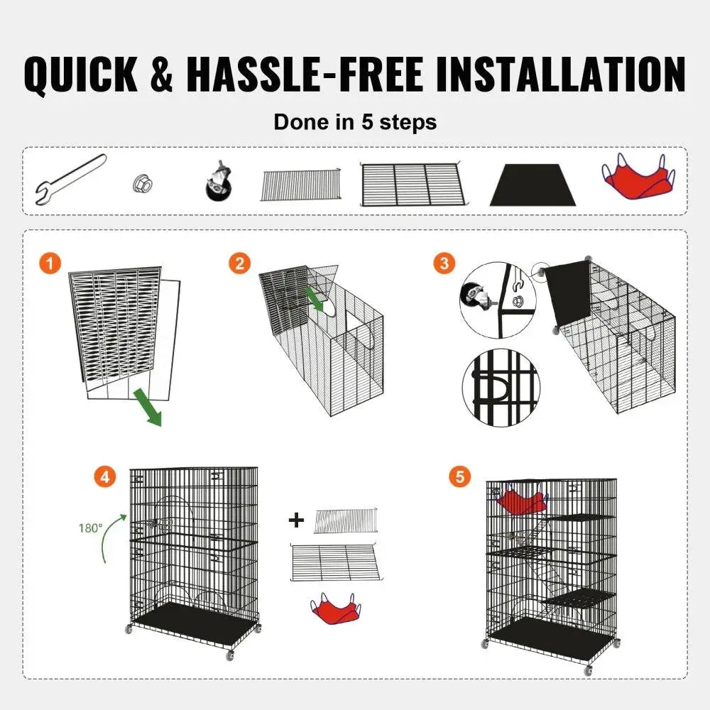 4 Tier Cat Cage Indoor