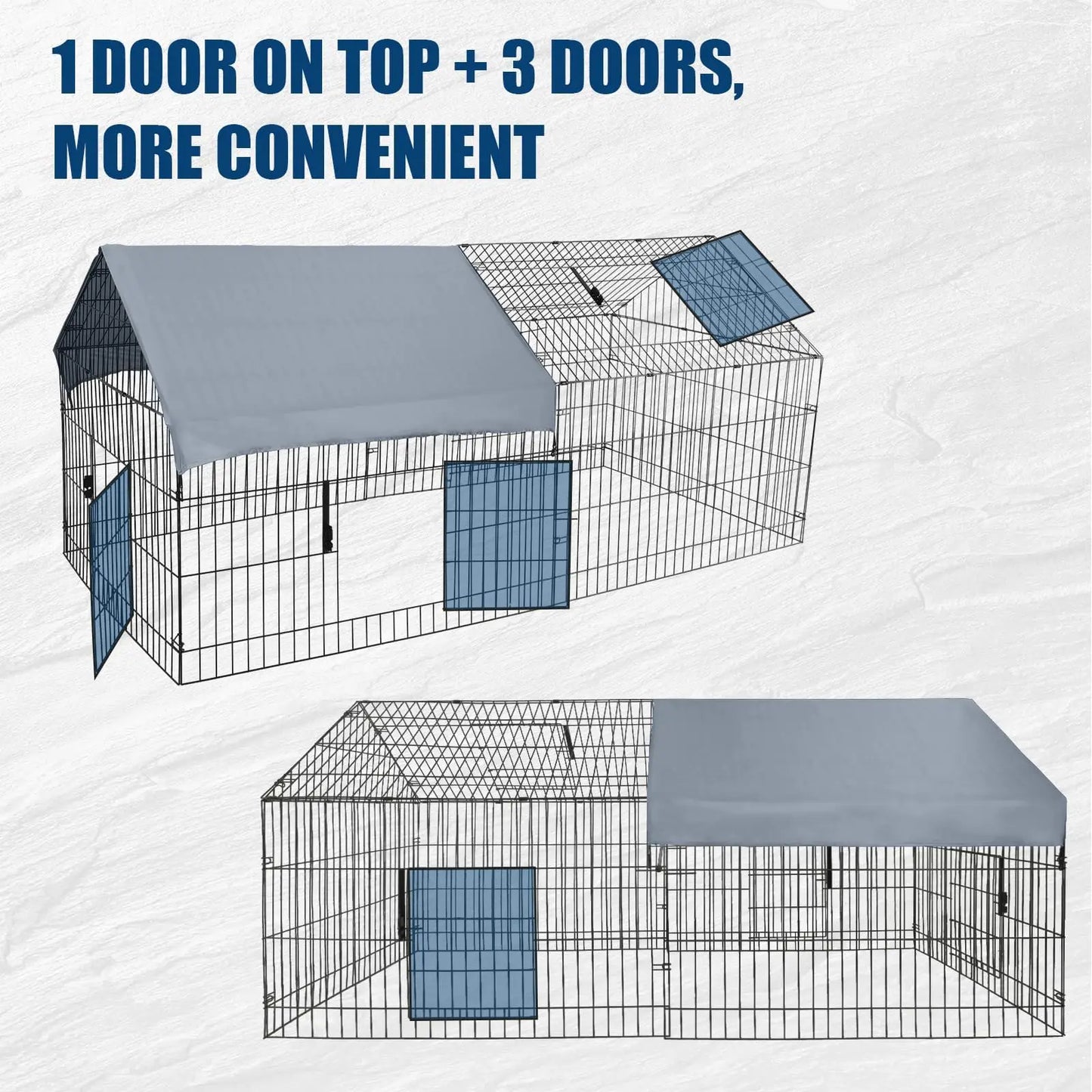 Large Metal Chicken Coop