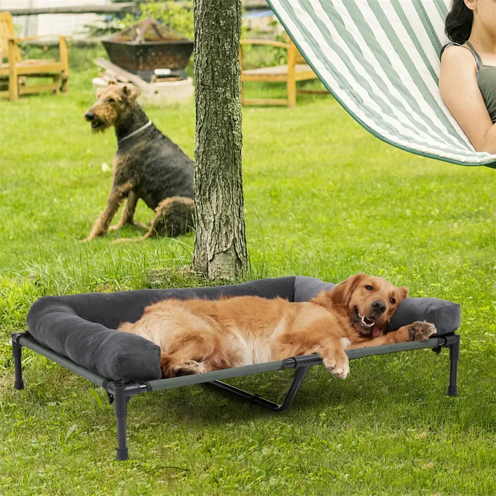 BINGOPAW Outdoor Elevated Dog Bed