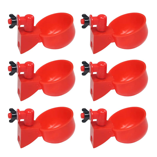 6pcs Poultry Feeder Drinker
