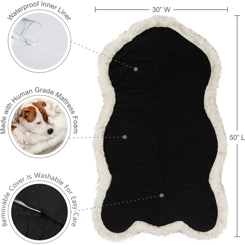 Luxury Faux Fur Orthopedic Dog Bed
