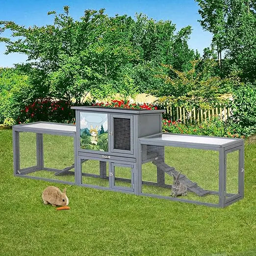 Outdoor Rabbit Hutch,