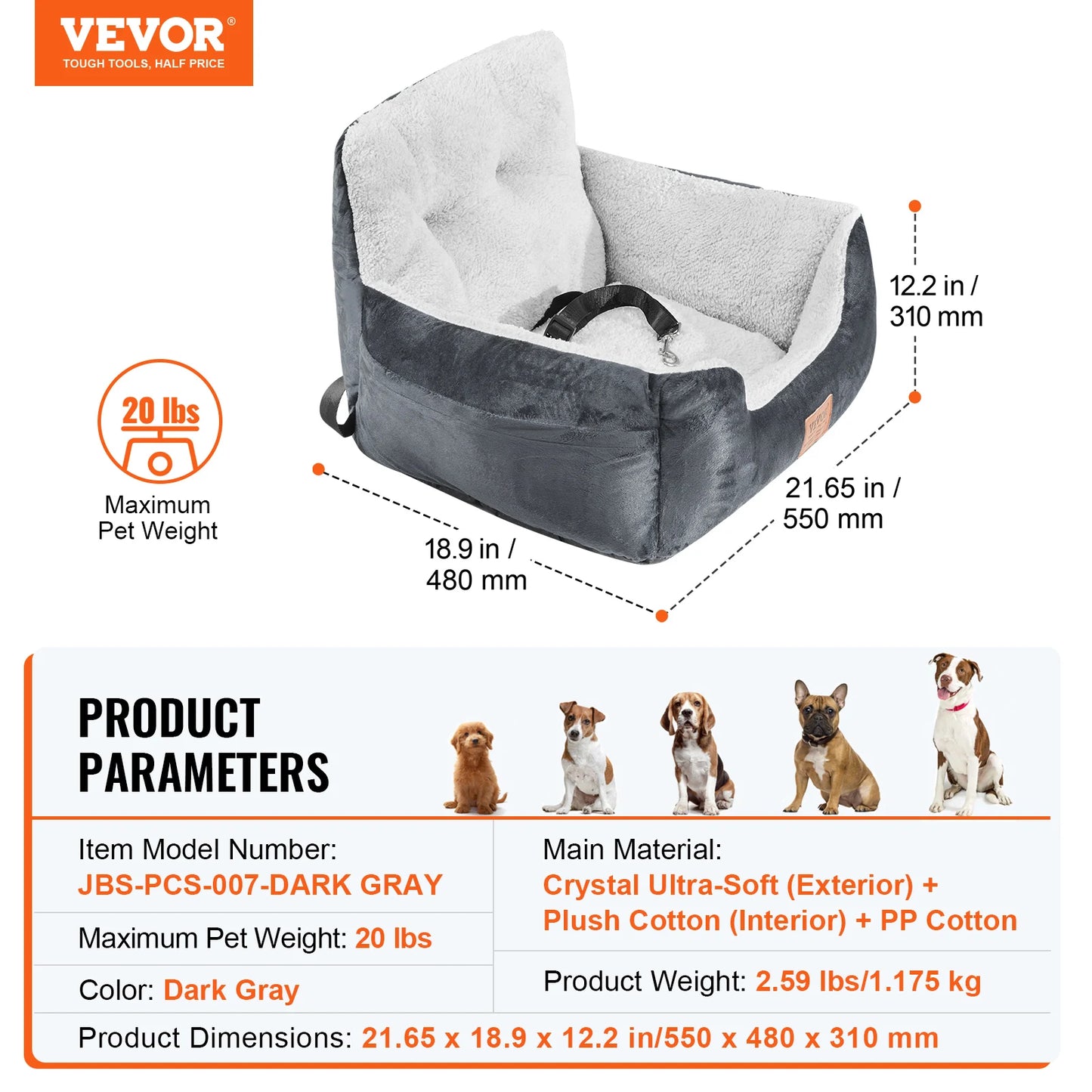 SucceBuy Dog Car Seat