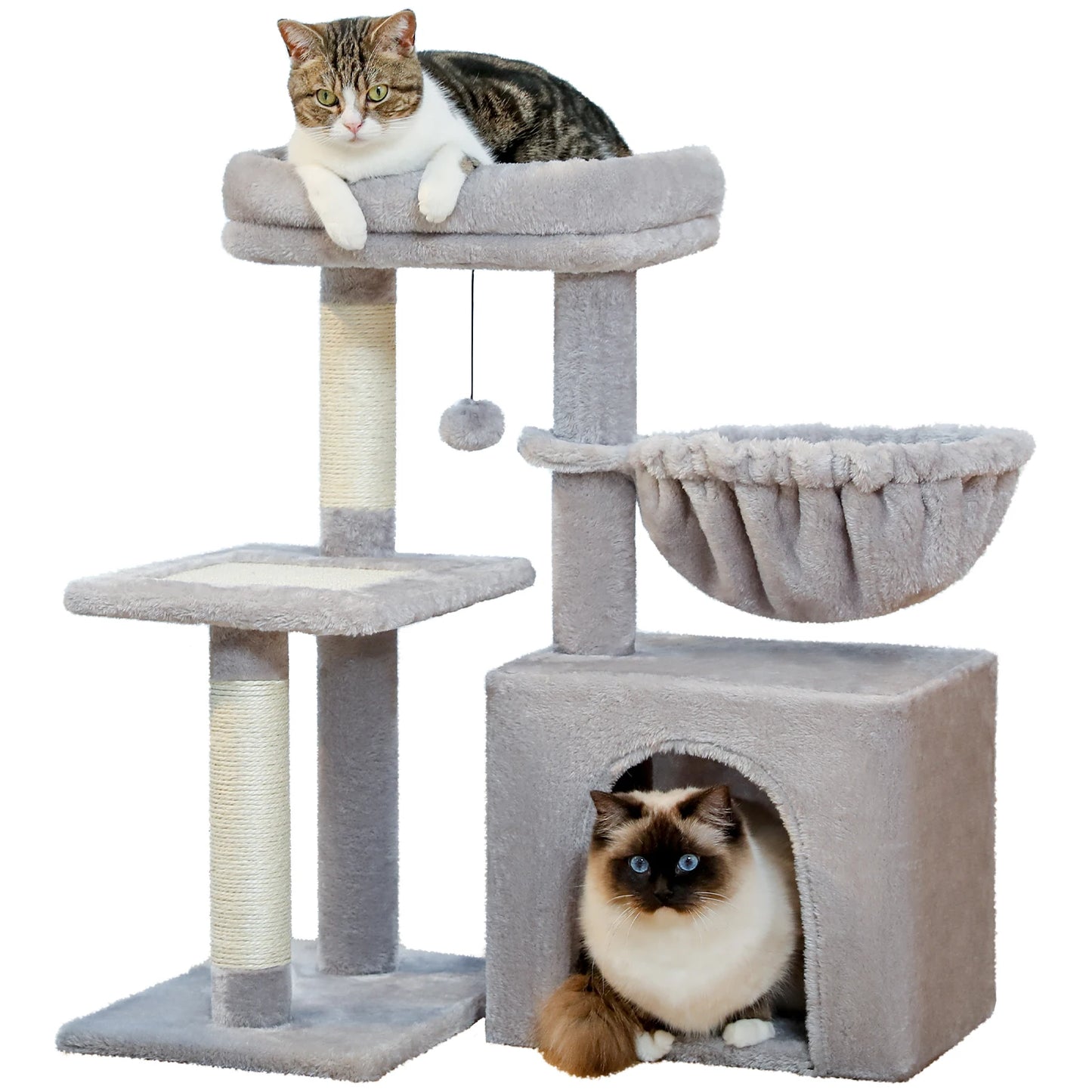 2 in 1 Cat Tree for Large Cat and Small Cat