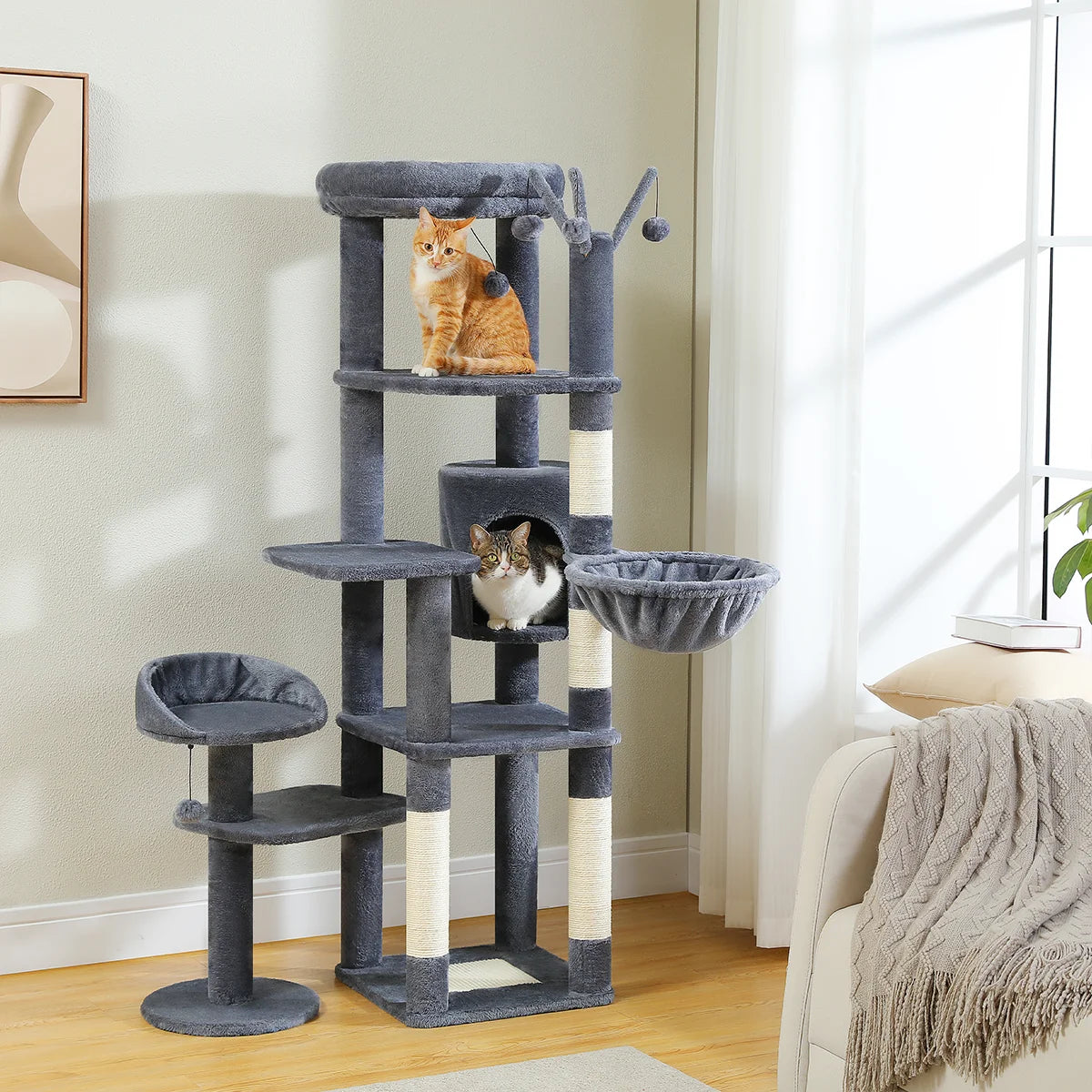 Cactus Large Cat Tree Tower for Indoors