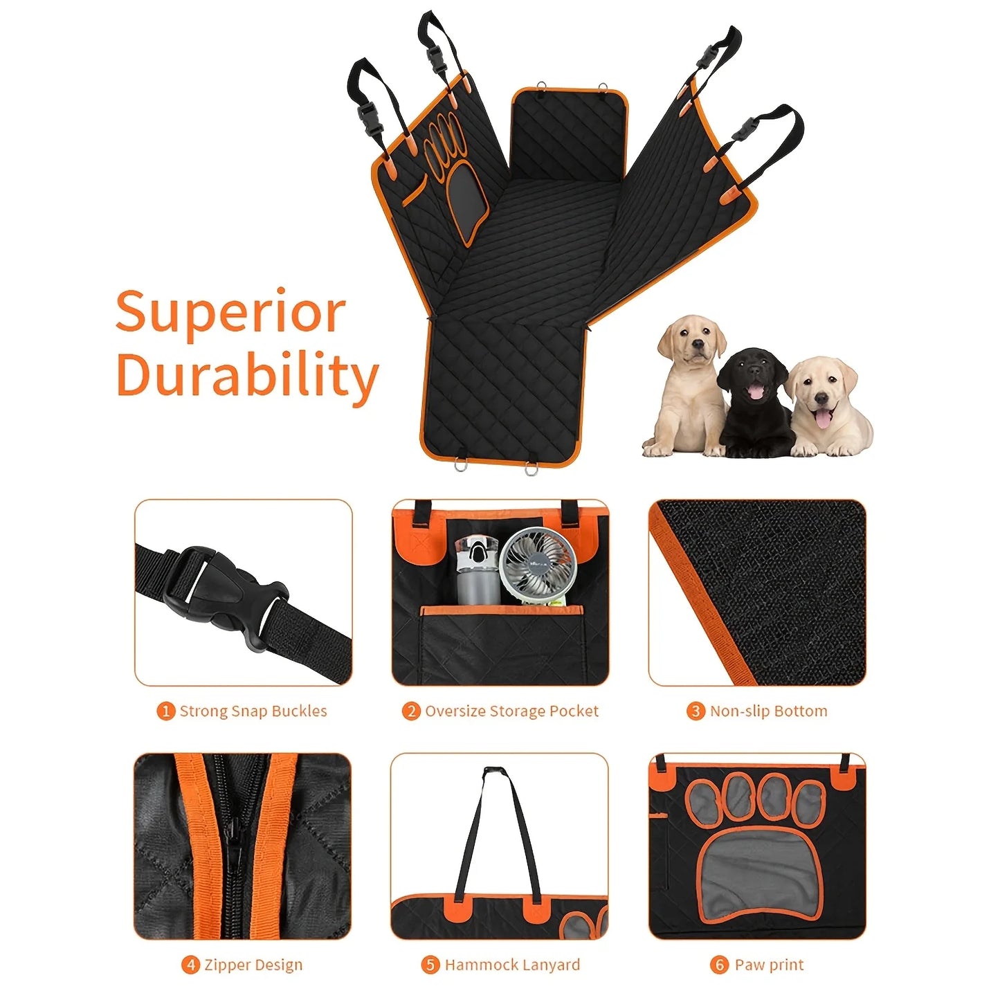 Dog Seat Cover, Pet Dog Seat Cover