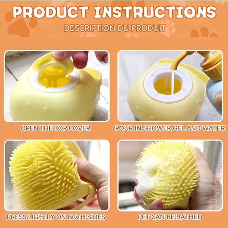 New Bath Massage Brush
