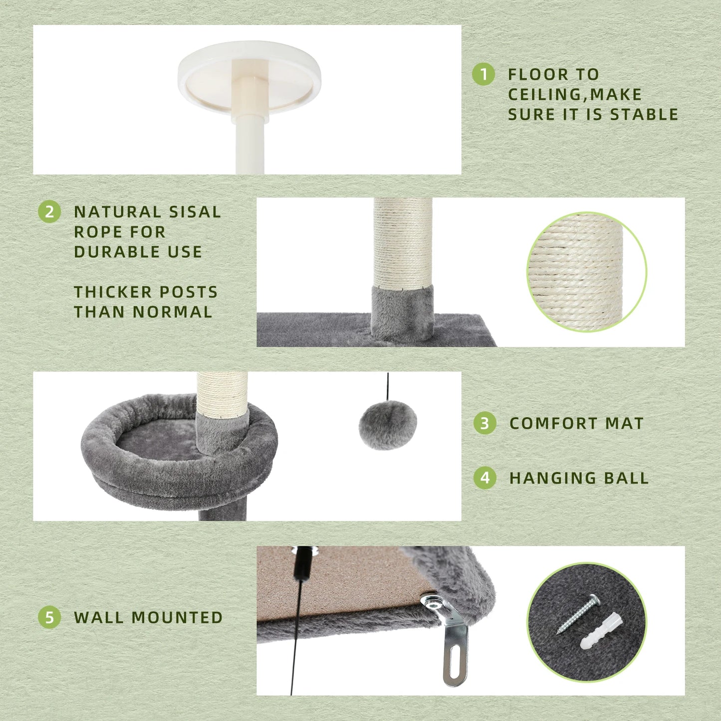 Cat Tree Condo Scratching Post
