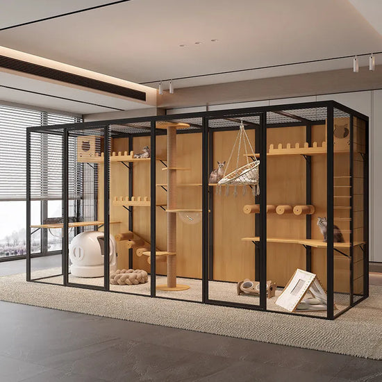 Cat villa panoramic super cage