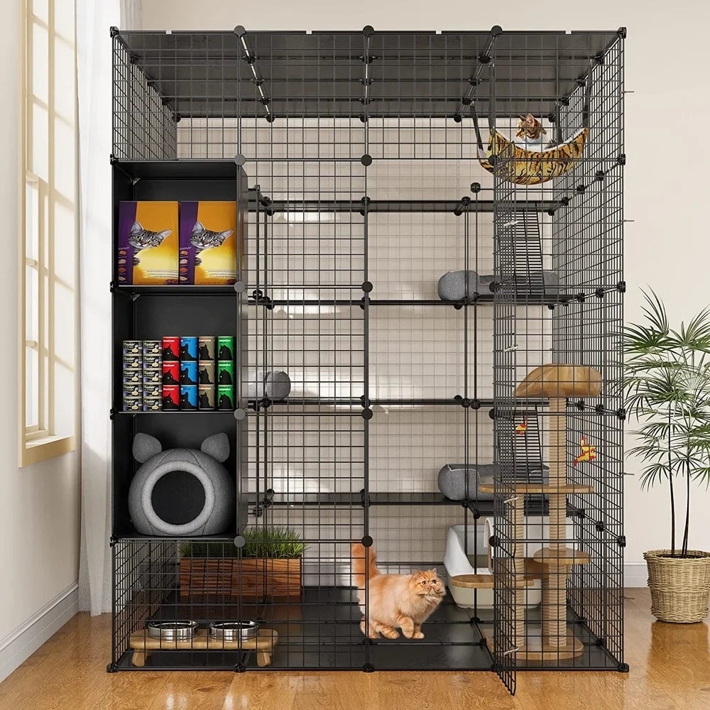 5-Tier Metal Cat Cage