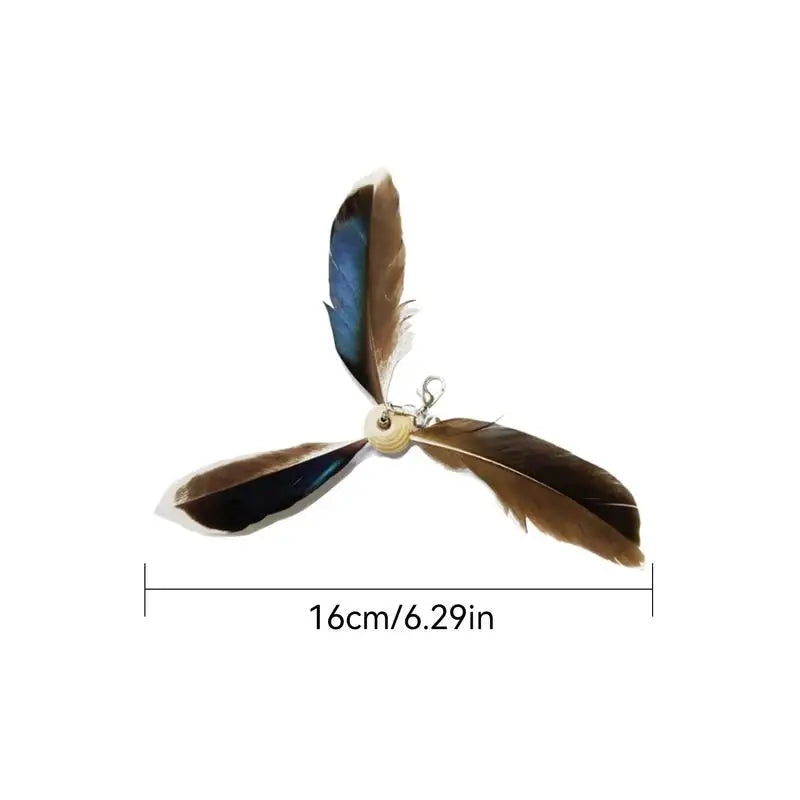 Cat Toys Rotating Cat Feathers Toy