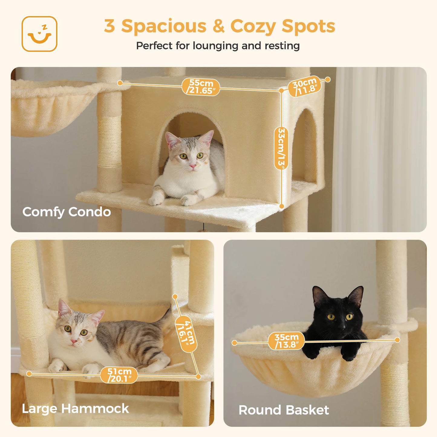 Large Cat Tree for Indoor Cats