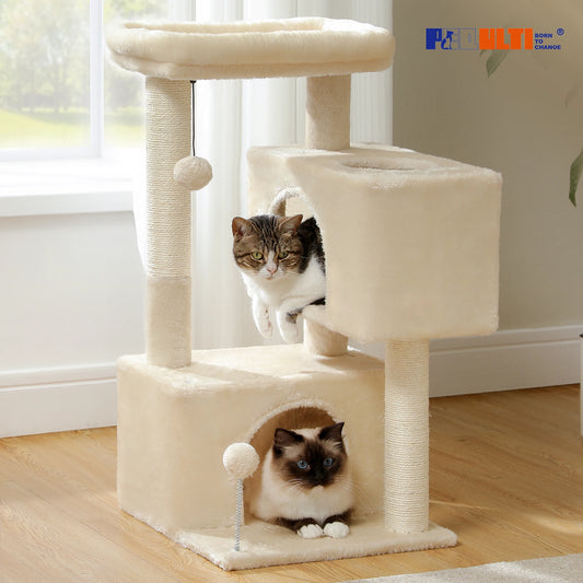 Cat Tree Tower with Detachable Top Perch