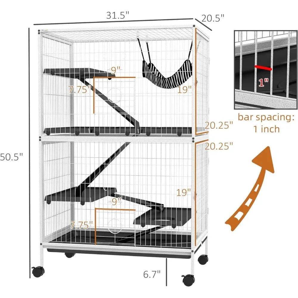 50" 5-Tier Small Animal Cage