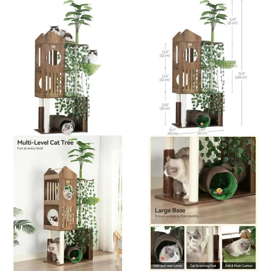 Indoor modern cat tower